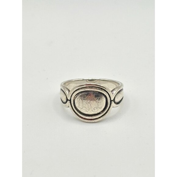 James Avery Retired Sterling Silver Oval Band Ring Size 9 - Picture 6 of 10